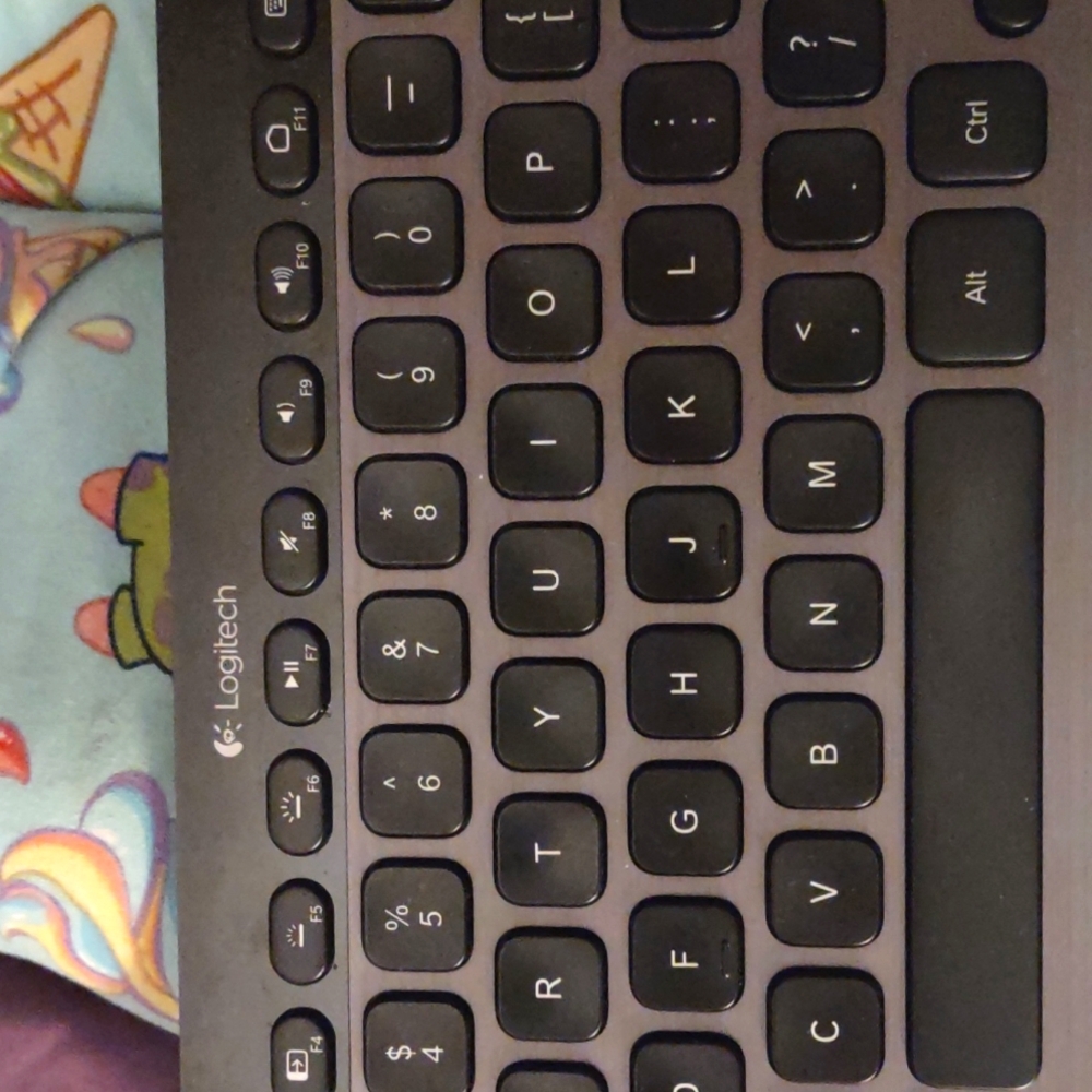 Logitech Bluetooth illuminated keyboard k810 with backlight.